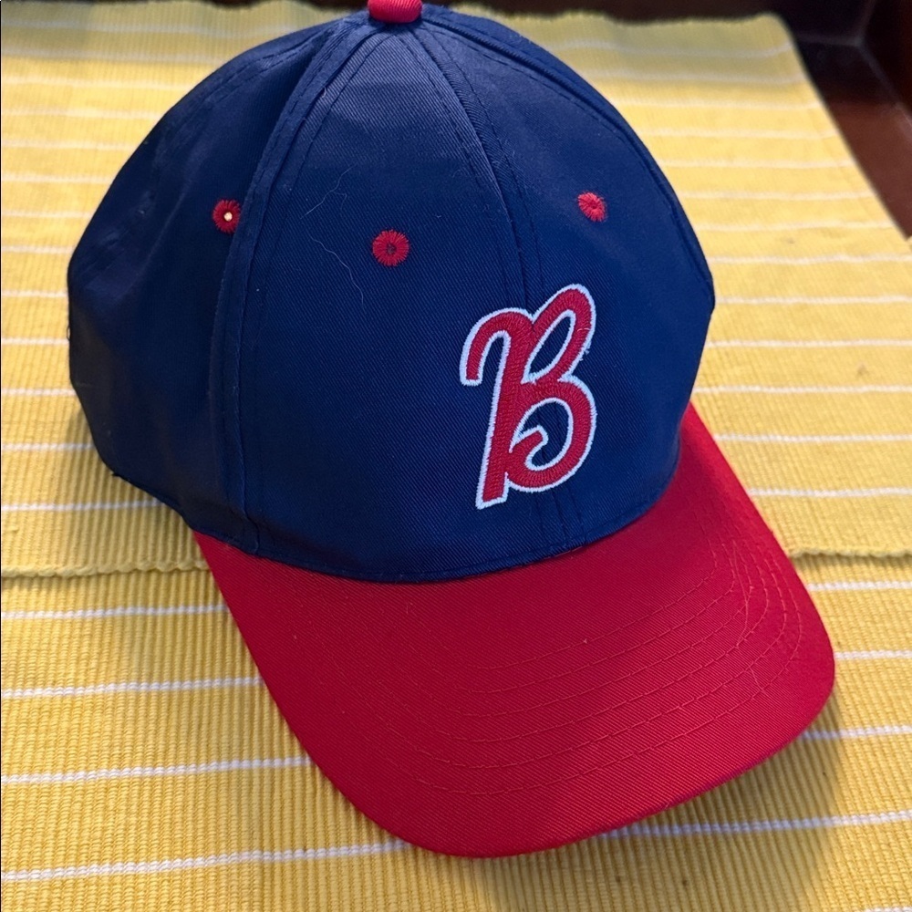Vintage Buffalo Bisons Blue and Red AJM Baseball Cap. Adjustable. Like new